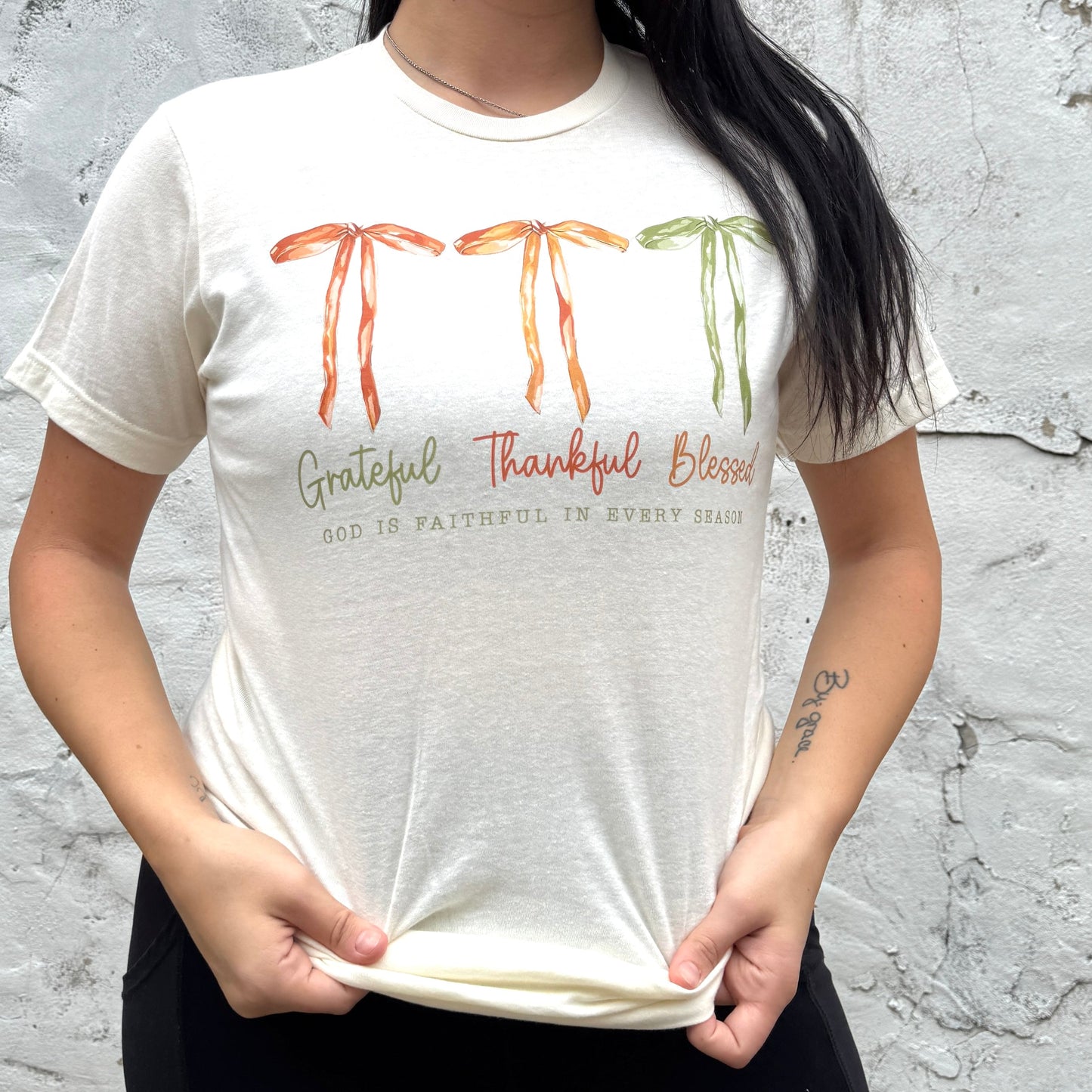 Mini Thankful Bows Graphic Tee
