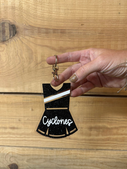 Cheer Uniform Bag Tag & Cheer Clip