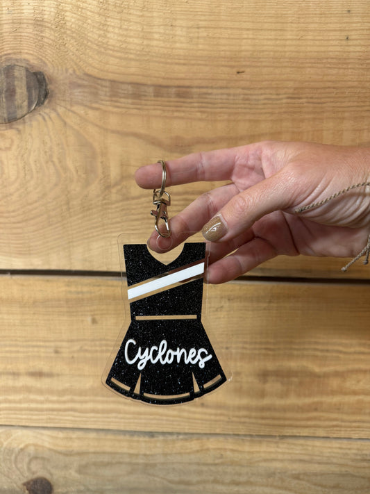 Cheer Uniform Bag Tag & Cheer Clip