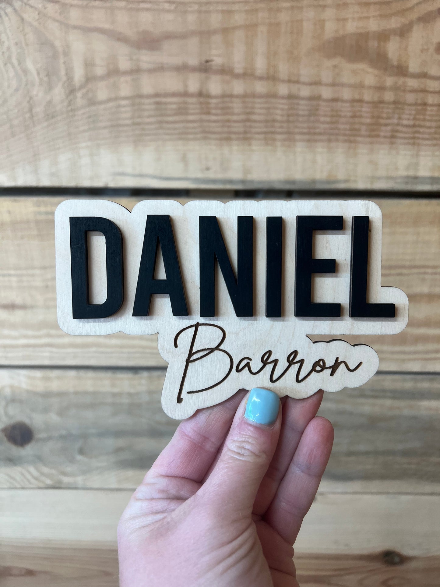 Mini Offset Name Sign