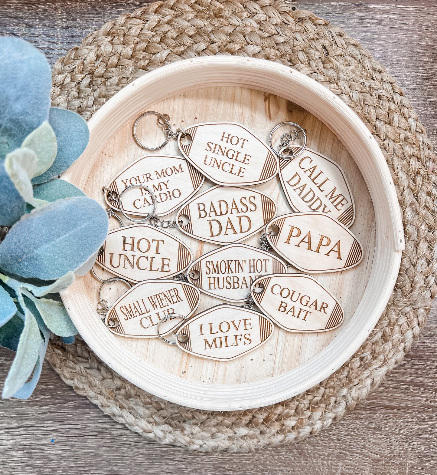 Funny Dad Keychain