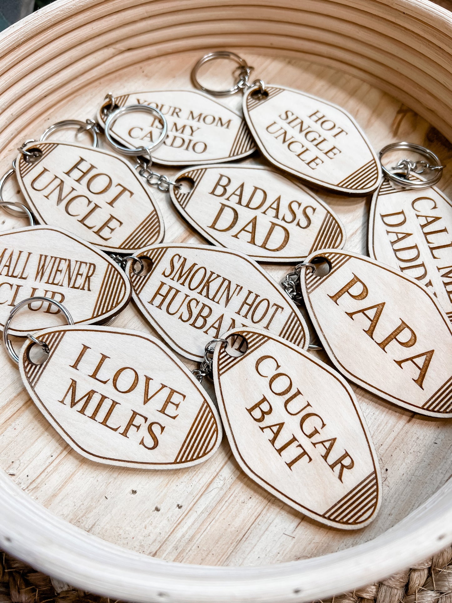 Funny Dad Keychain