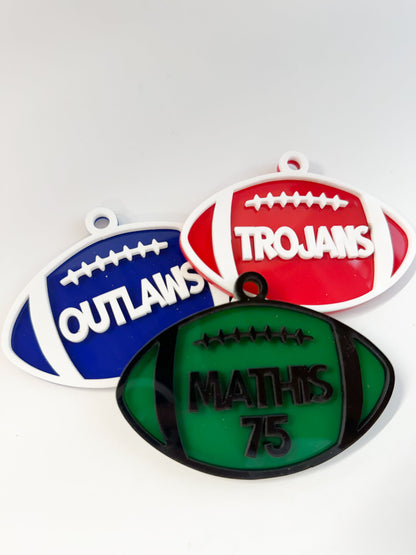 Football Bag Tag