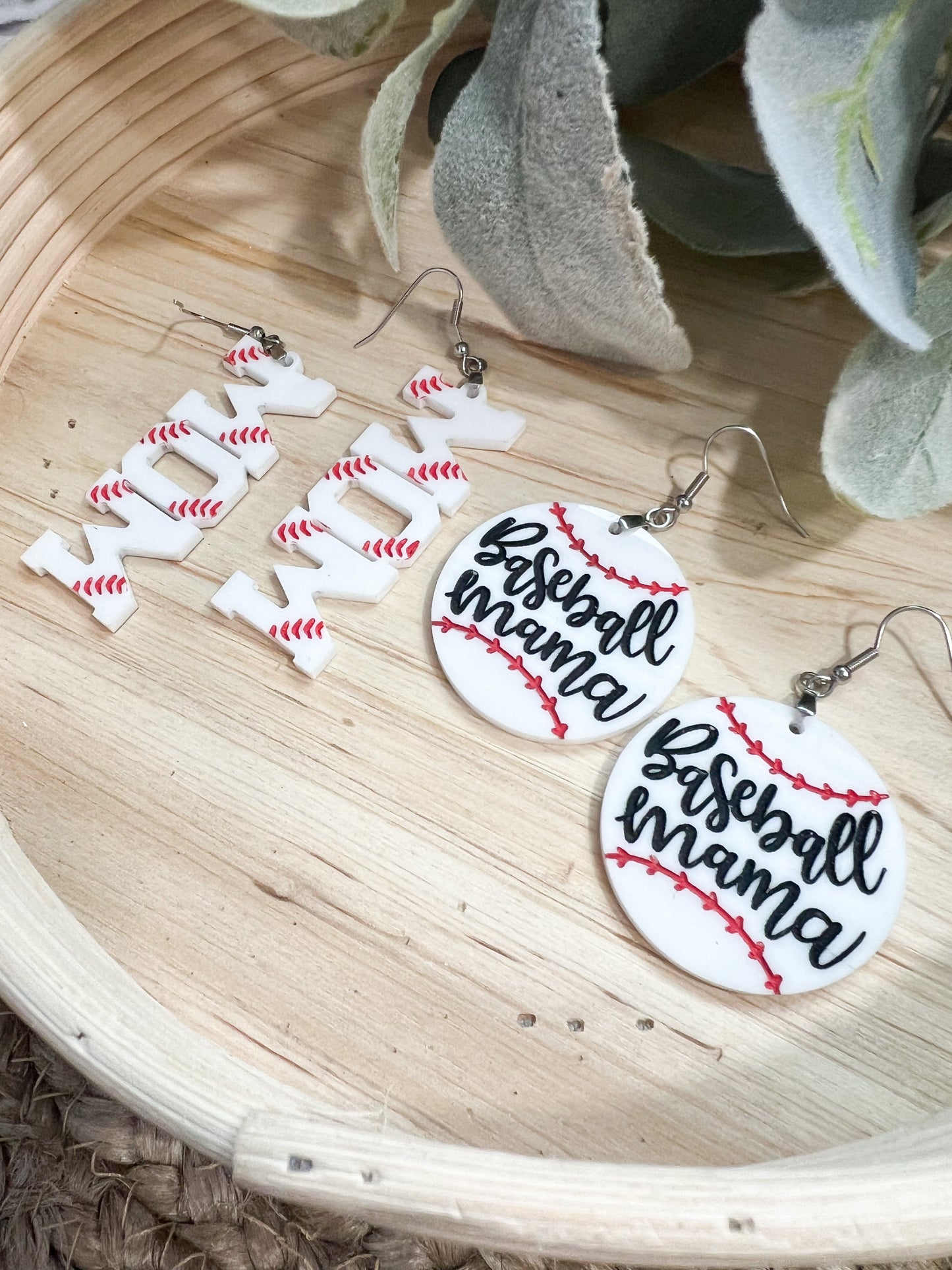 Baseball and Softball Earrings