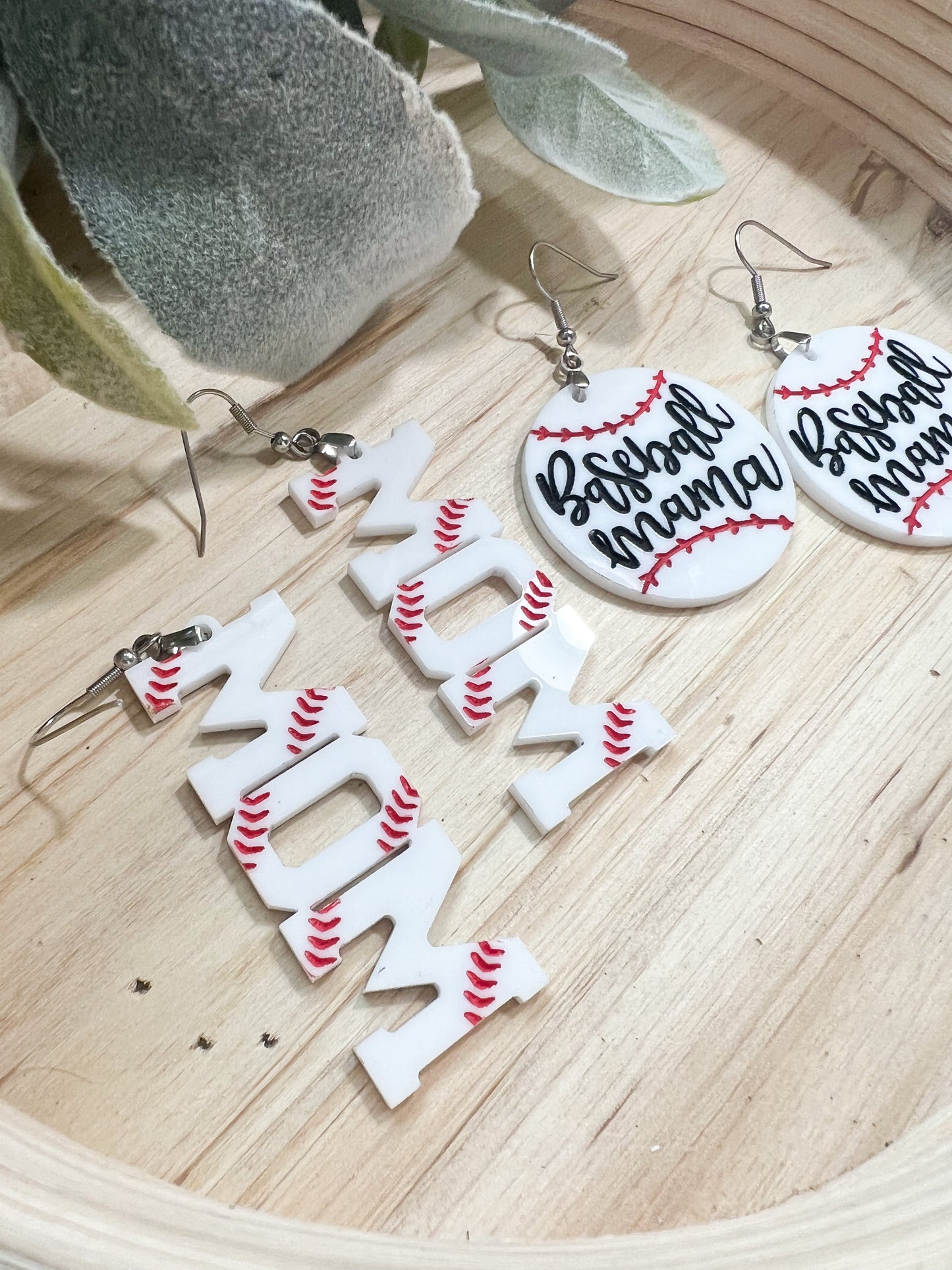 Baseball and Softball Earrings