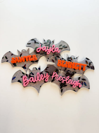 Bat Confetti Basket Tag