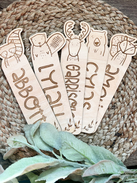 Woodland Animal Bookmarks