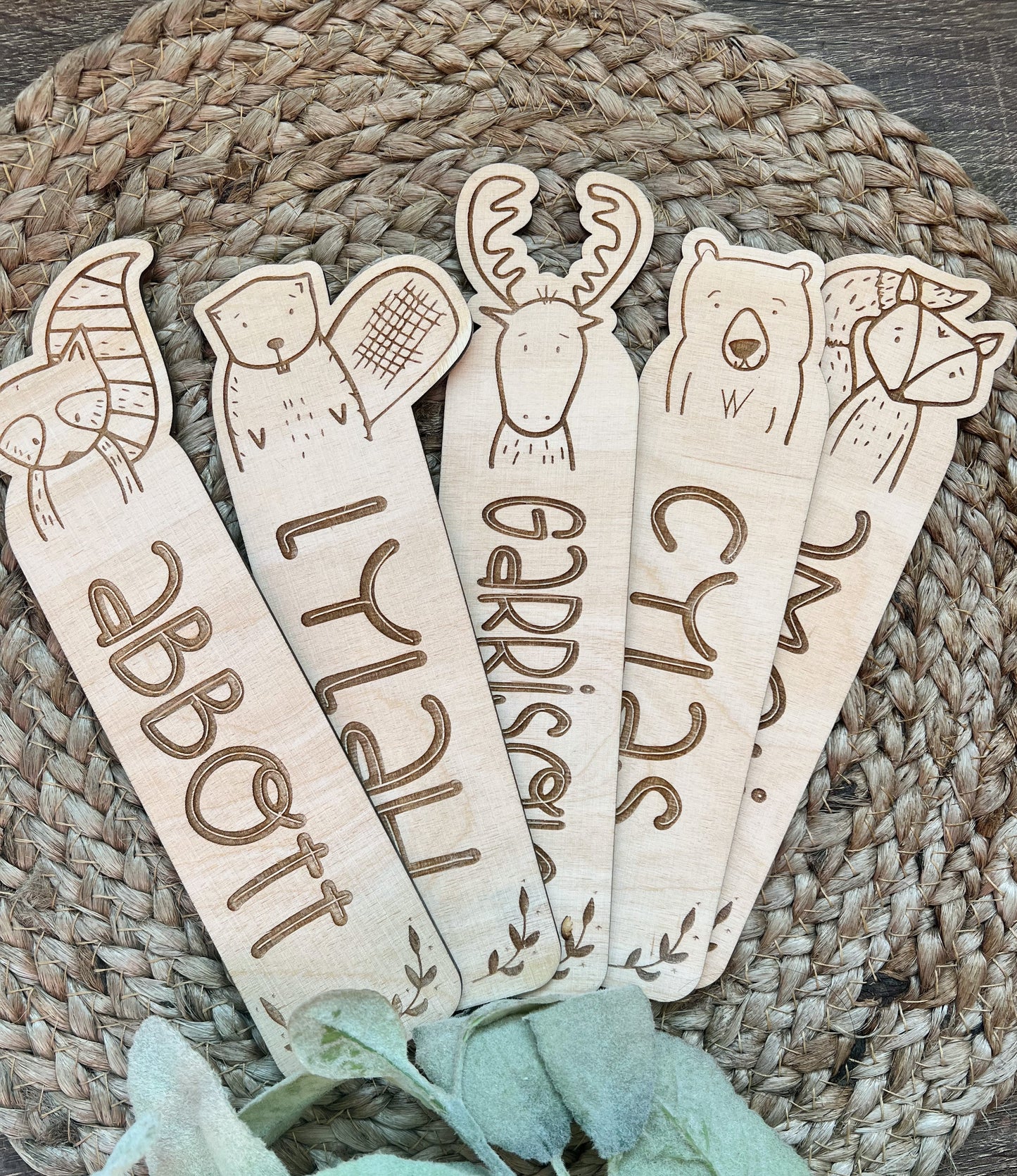 Woodland Animal Bookmarks