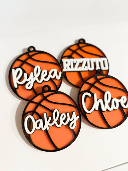 Basketball Bag Tag