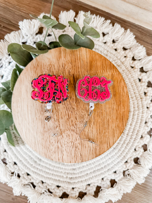 MYSTERY Monogram Badge Reel