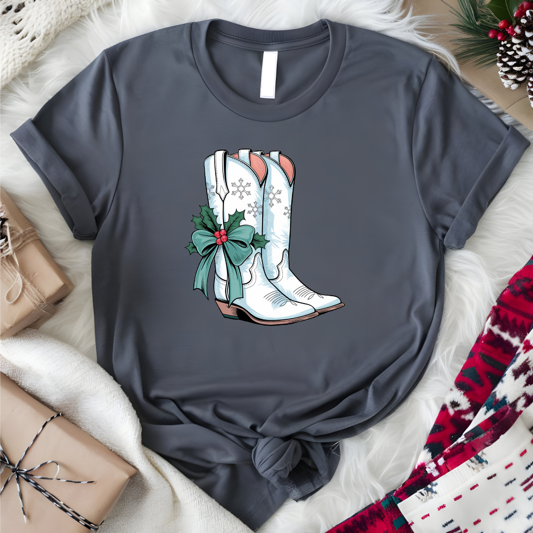 Mistletoe Boots Graphic Tee