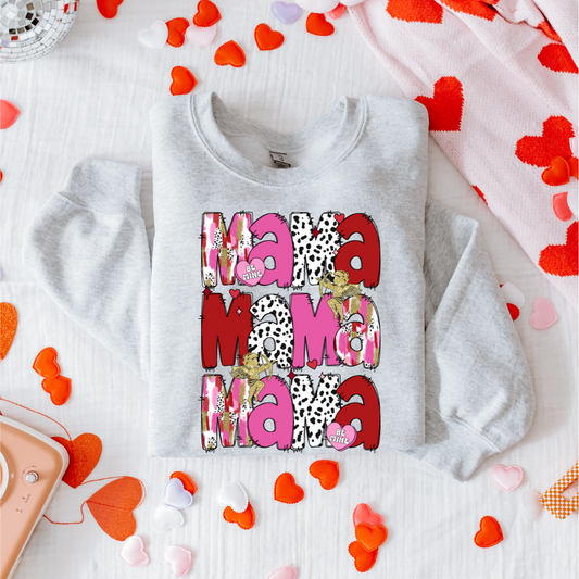 Paint Stroke Speckled Mama Sweatshirt