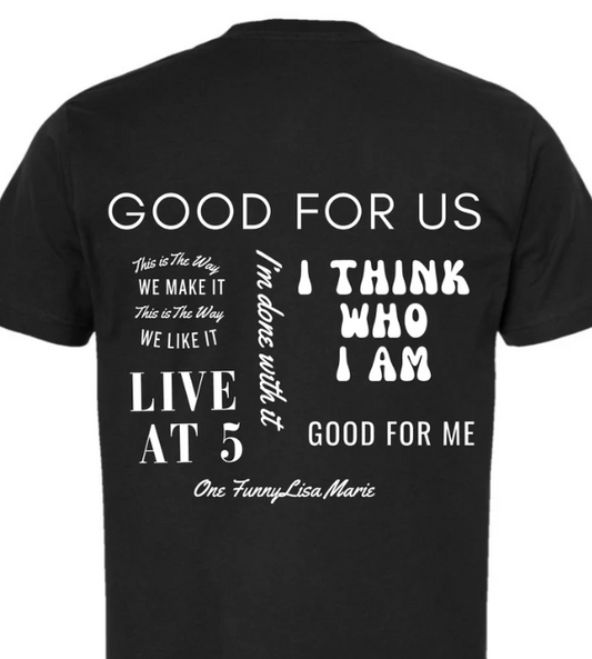 Lisa Marie I'm Done With It Collage Tee