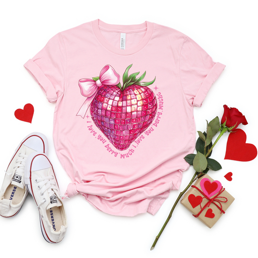 I Love You Berry Much Graphic Tee