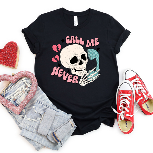 Call Me Never Graphic Tee