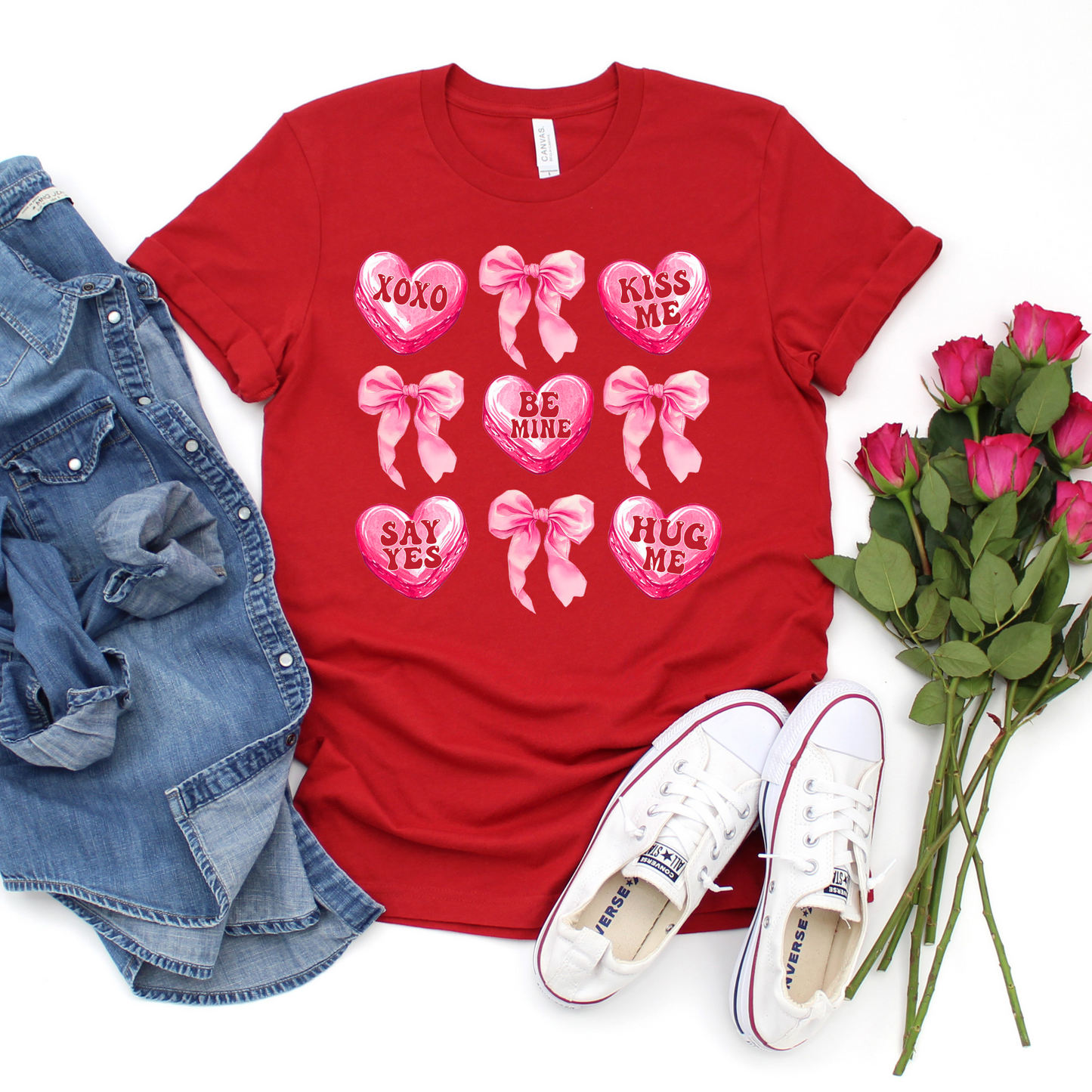 Bows & Hearts Graphic Tee