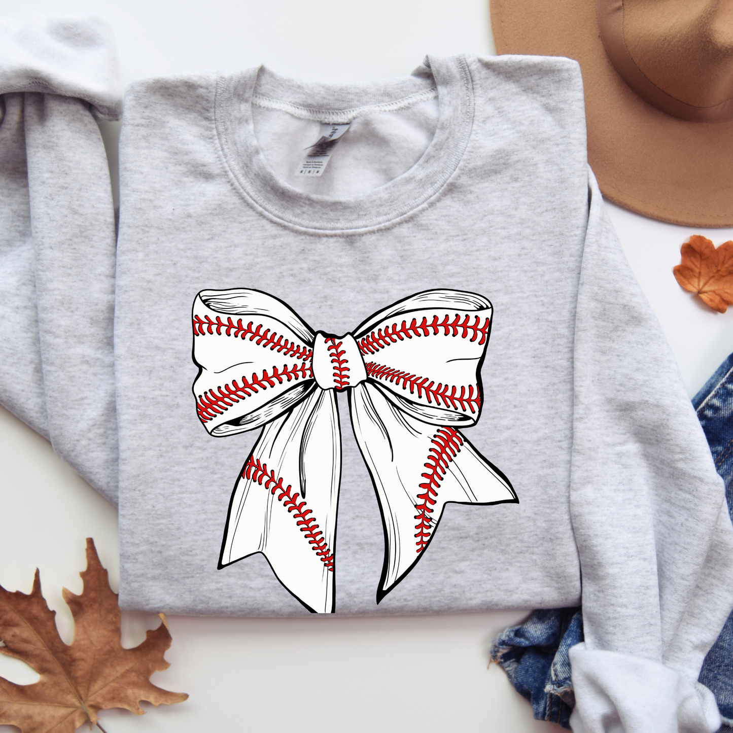 Baseball Bow Sweatshirt