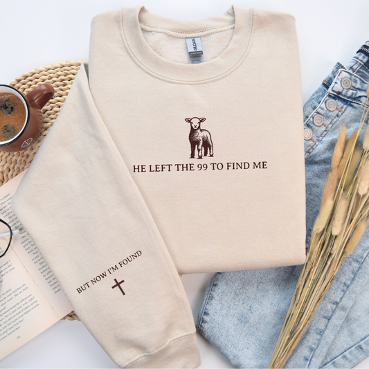 He Left 99 To Find Me Graphic Crewneck