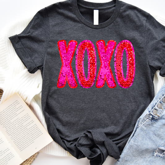 Faux XOXO Graphic Tee