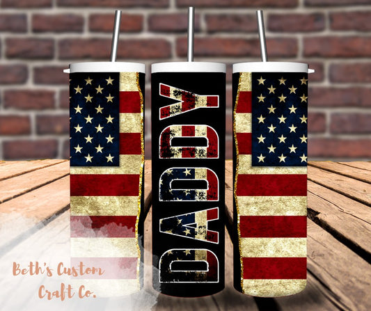 Daddy Flag 20oz Tumbler