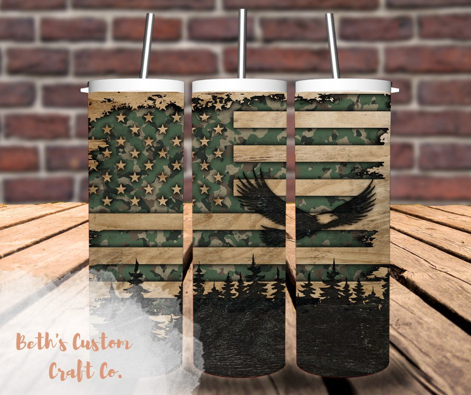 Wildnerness Flag 20oz Tumbler