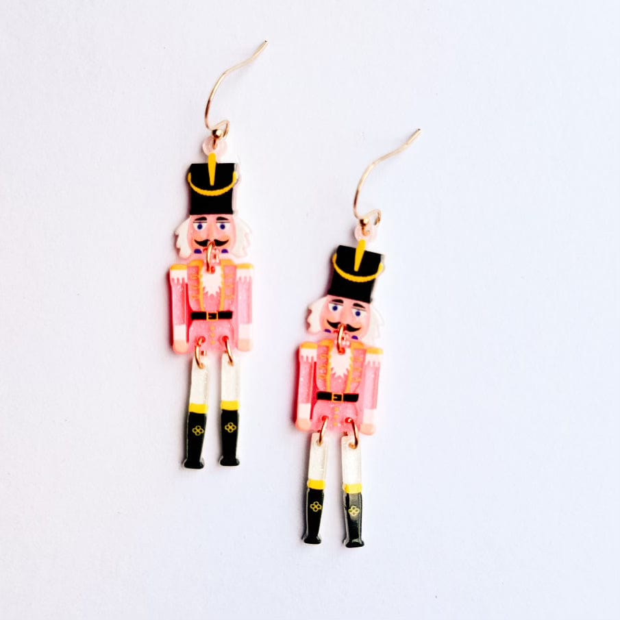 Envy Stylz Boutique Women - Accessories - Earrings Pink Nutcracker Earrings