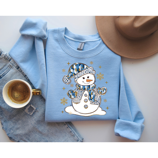 Glitter Snowman Sweatshirt