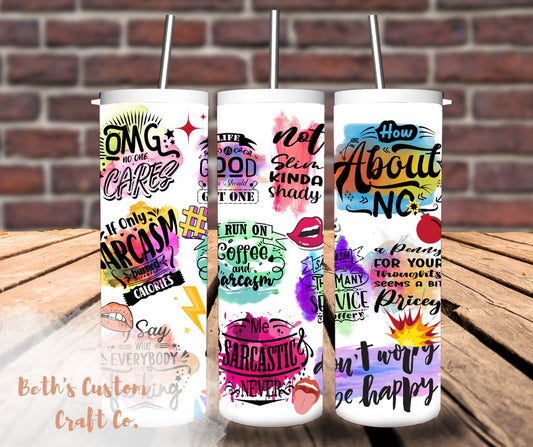 PINK FRIDAY Sarcastic Affirmation 20oz Tumbler