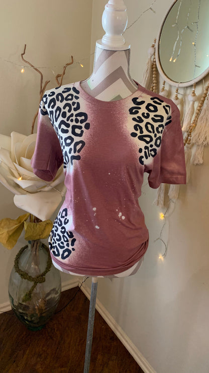 Leopard shoulder tees