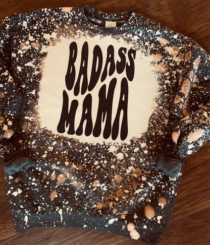 Badass Mama Distressed sweater