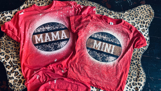 Mama & Mini bleached tee